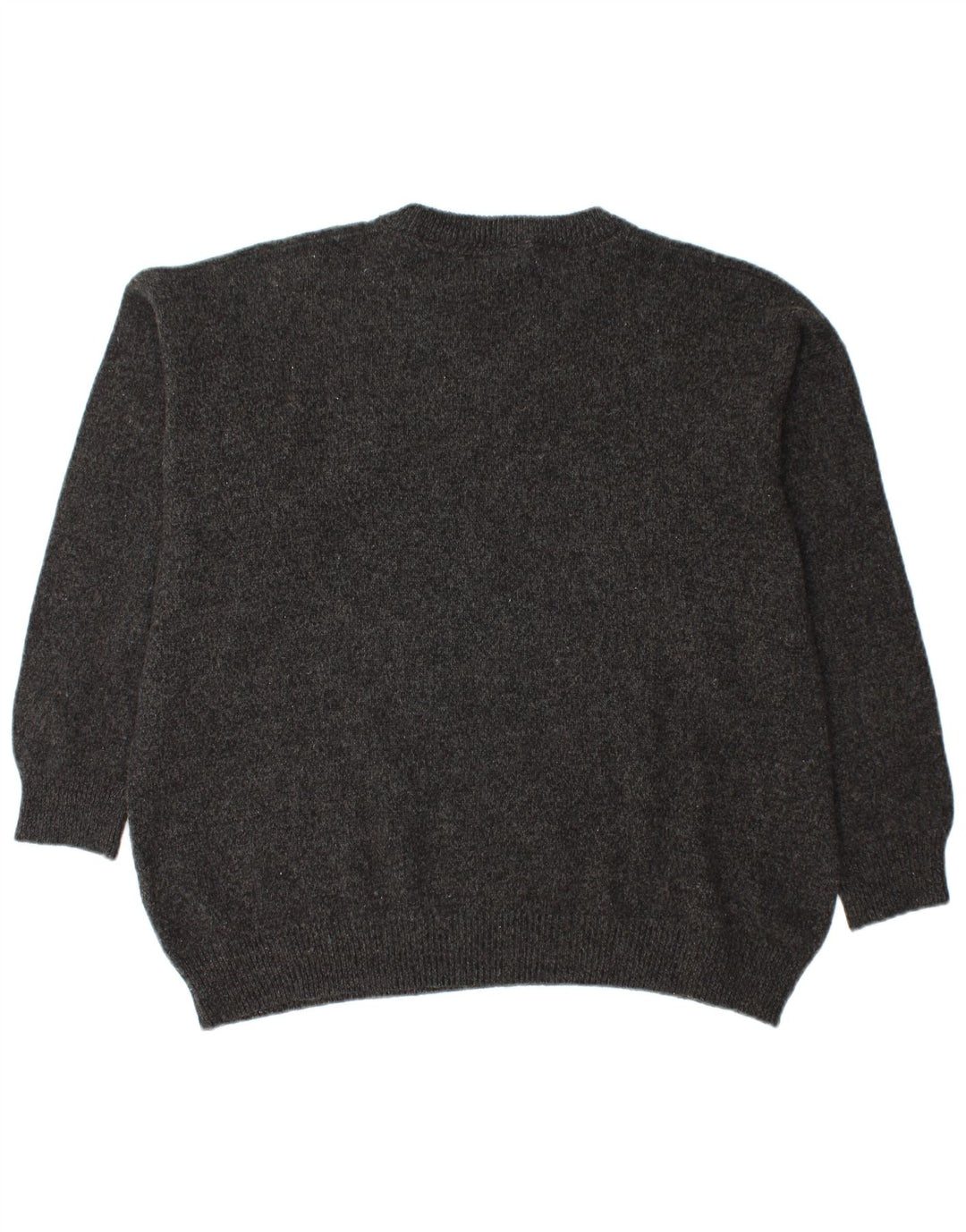 MURPHY & NYE Męski sweter z dekoltem w kształcie litery V, 2XL, czarna wełna