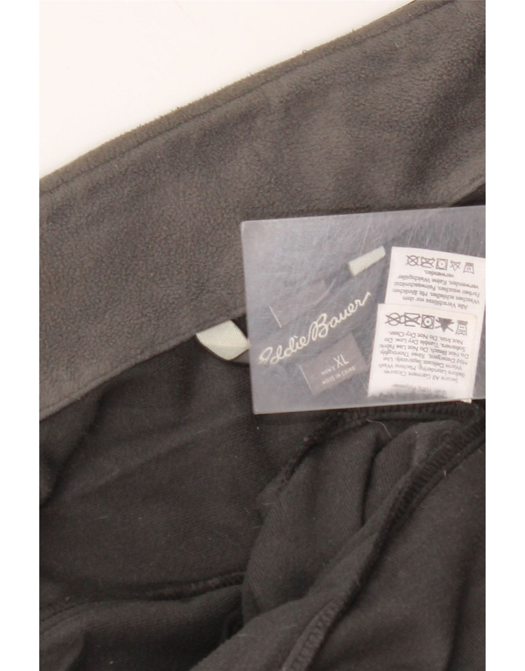 Męska kurtka wiatrówka EDDIE BAUER UK 42 XL, czarny poliester