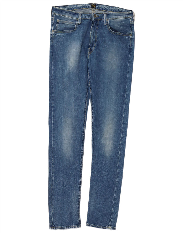 Lee Męskie Luke Slim Jeans W34 L34 Niebieskie bawełniane