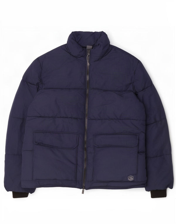 Marks & Spencer Męska ocieplana kurtka UK 42 XL, granatowa, poliester
