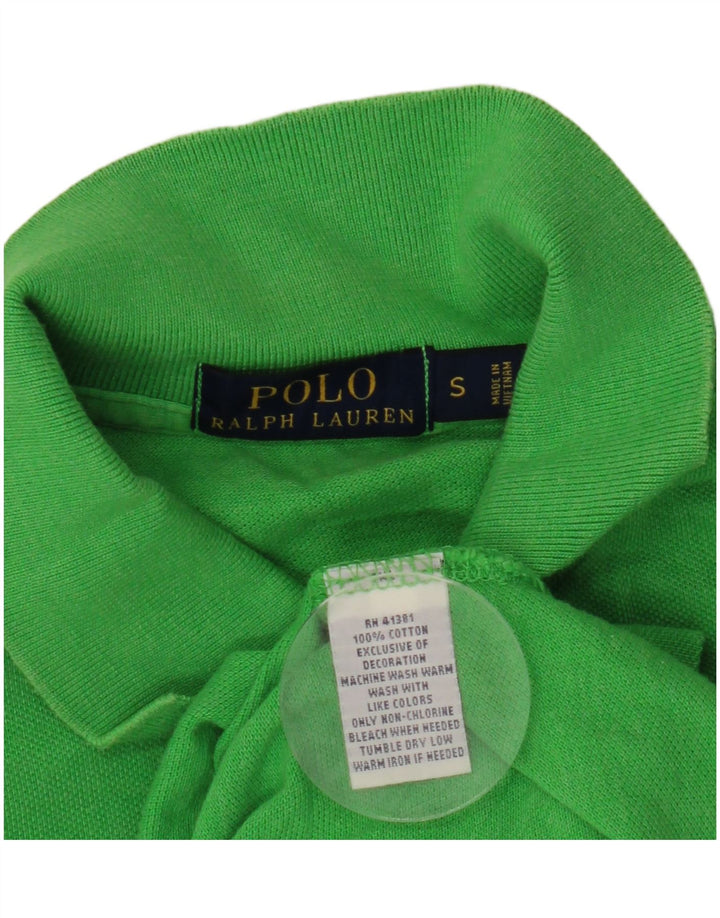 POLO RALPH LAUREN Męska koszulka polo, mała, zielona, bawełniana