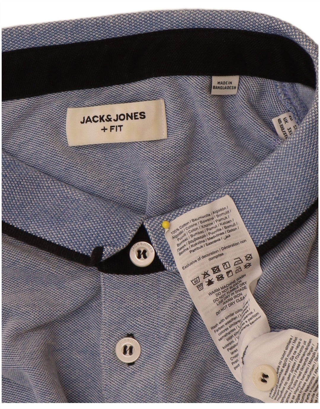 Męska koszulka polo Jack & Jones, 3XL, niebieska, bawełniana