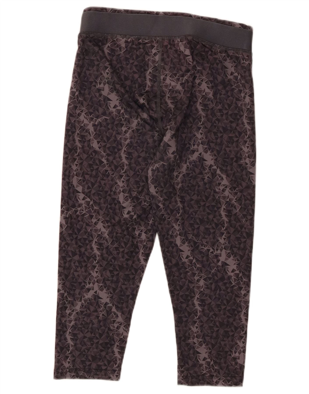 Damskie legginsy Capri PUMA UK 10 Małe, szare, geometryczne poliester