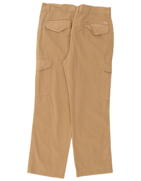 Damskie spodnie Carrera Straight Cargo W34 L27 Beżowa bawełna