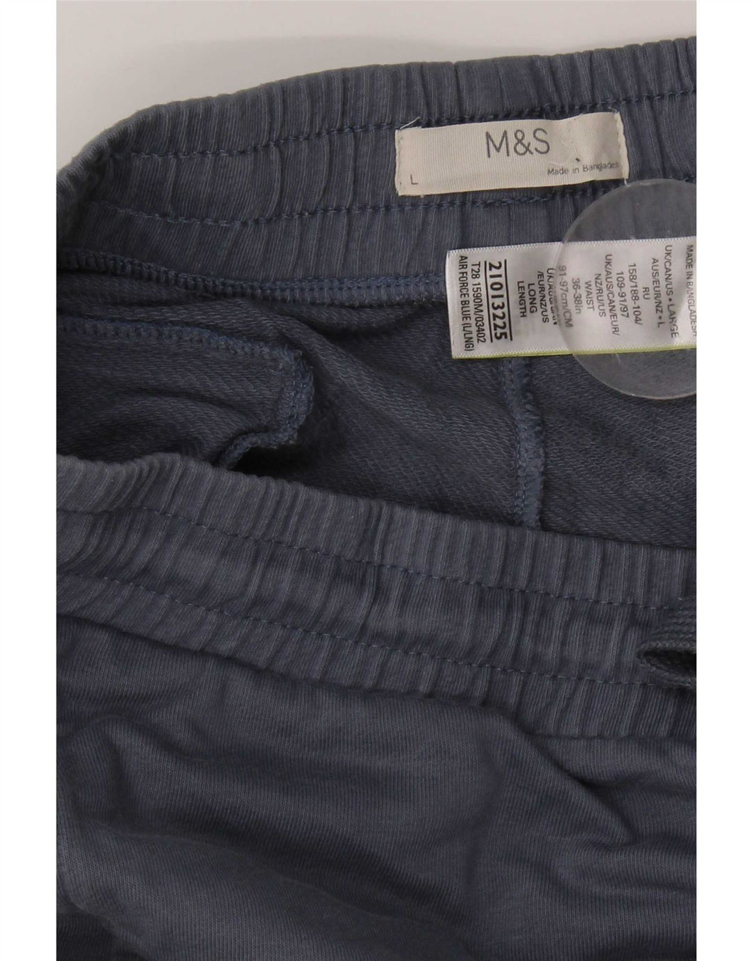 Męskie spodnie dresowe Marks & Spencer, duże, niebieskie, bawełniane