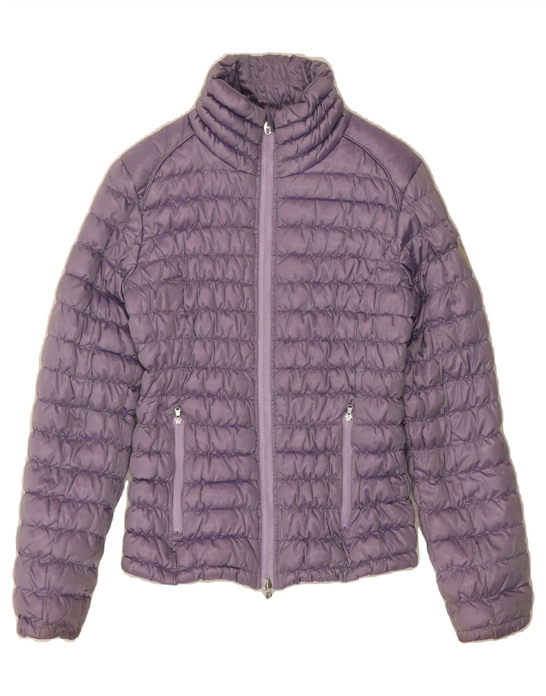 CONTE OF FLORENCE Womens Padded Jacket IT 42 Medium Purple Polyester Vintage Conte of Florence and Second-Hand Conte of Florence from Messina Hembry 