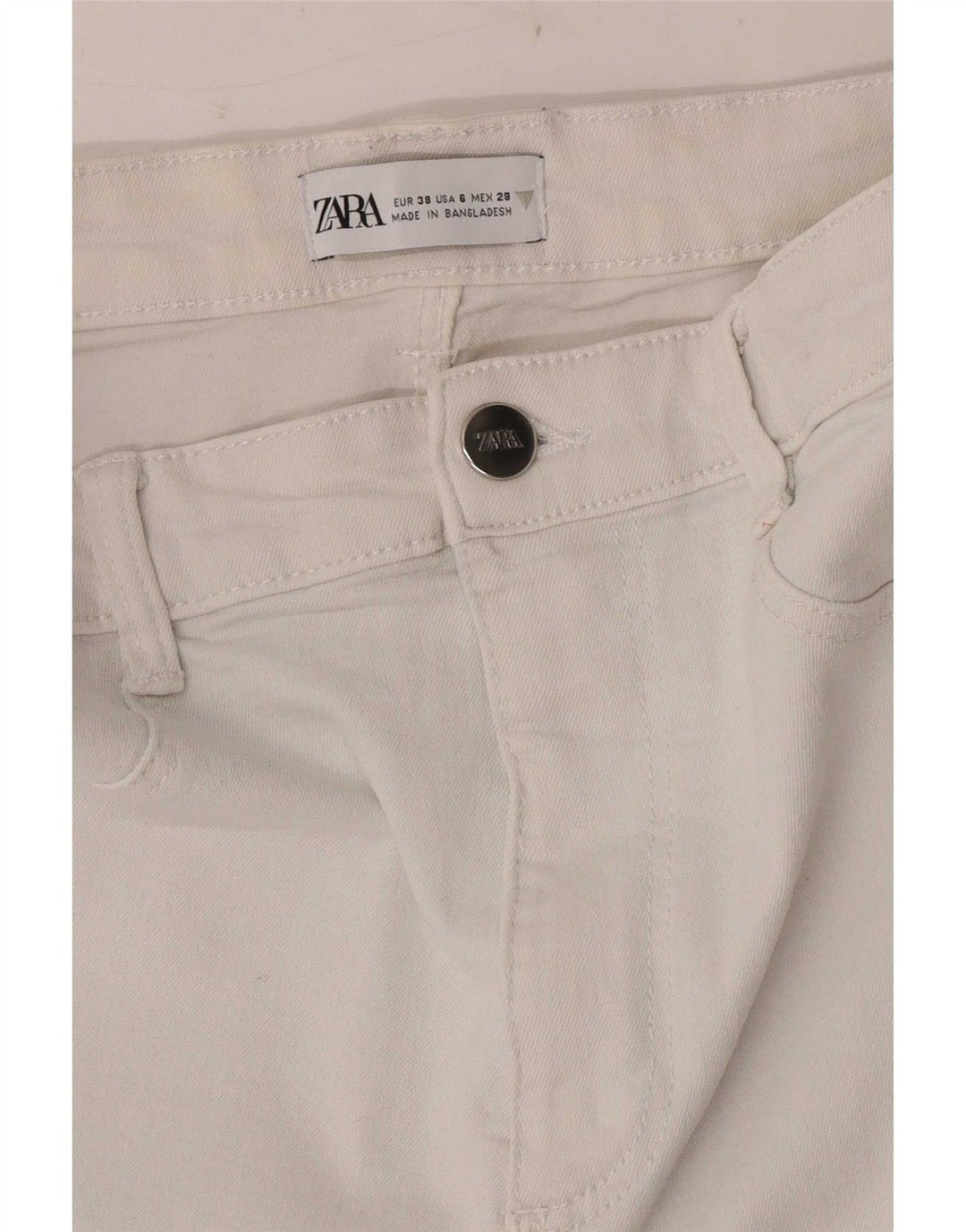 Damskie jeansy Jeggings Zara EU 38 Small W28 L28 Białe