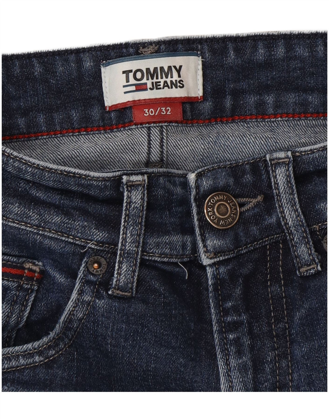 Męskie jeansy slim fit Tommy Hilfiger W30 L32 Niebieskie bawełniane
