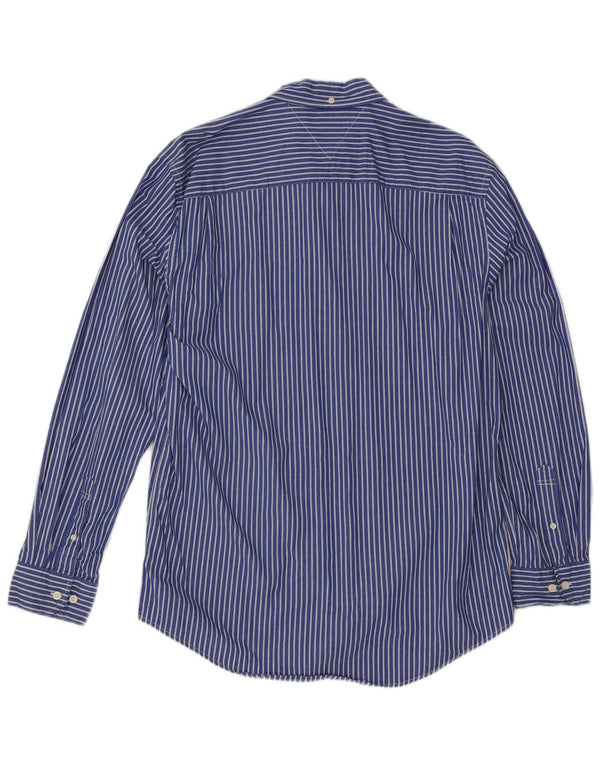 Koszula męska Tommy Hilfiger XL, niebieska, bawełniana w prążki