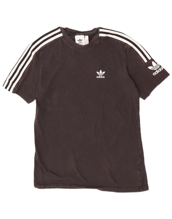 Adidas Męska koszulka z krótkim rękawem Top XS Czarna bawełniana koszulka sportowa