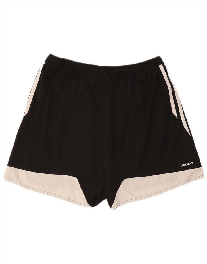 Damskie spodenki sportowe ADIDAS Climacool UK 16/18, duże, czarne, z blokami kolorów