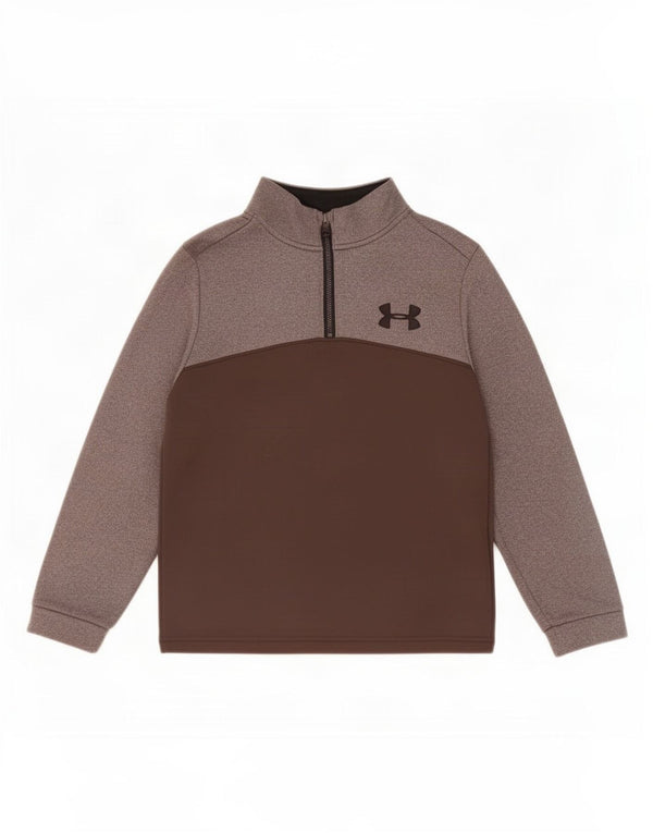 Chłopięca bluza z grafiką Under Armour Cold Gear, 7-8 lat, mała, szara