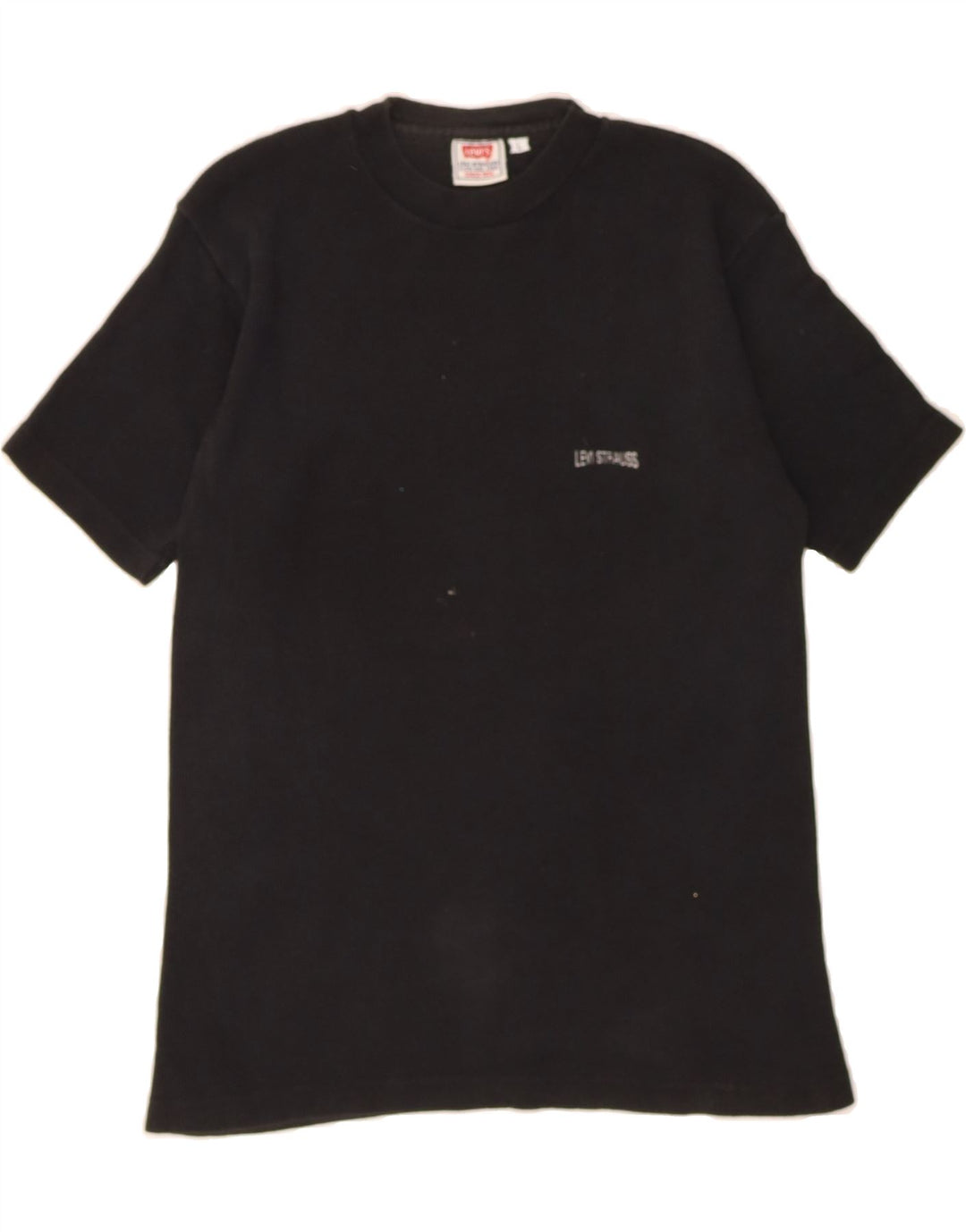 LEVI'S Womens T-Shirt Top UK 16 Large Black Cotton Vintage Levi's and Second-Hand Levi's from Messina Hembry 