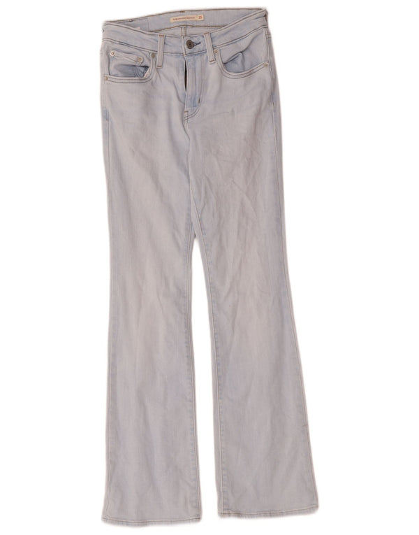 Levi's Damskie jeansy 725 z wysokim stanem Bootcut W25 L29 Niebieskie bawełniane