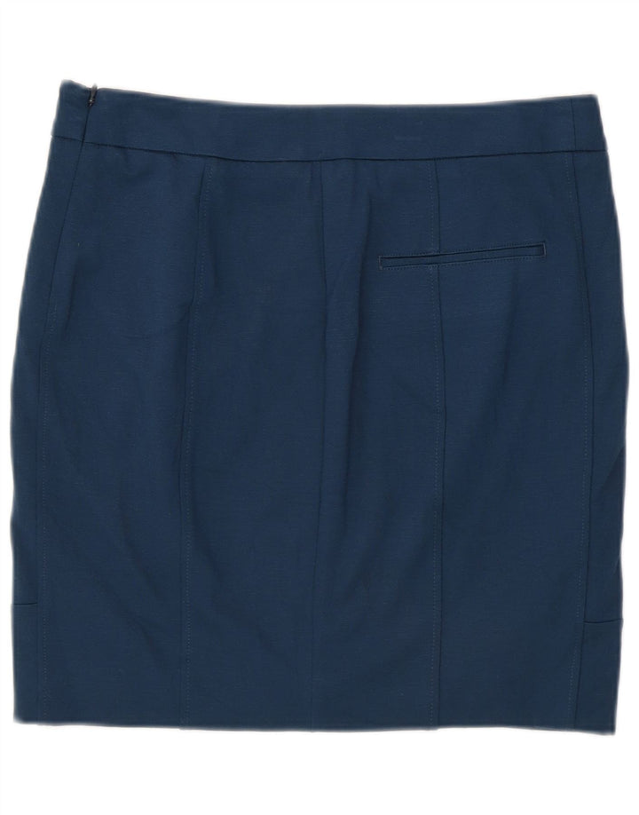 Damska spódniczka mini Calvin Klein US 4 Small W28 niebieska wiskoza