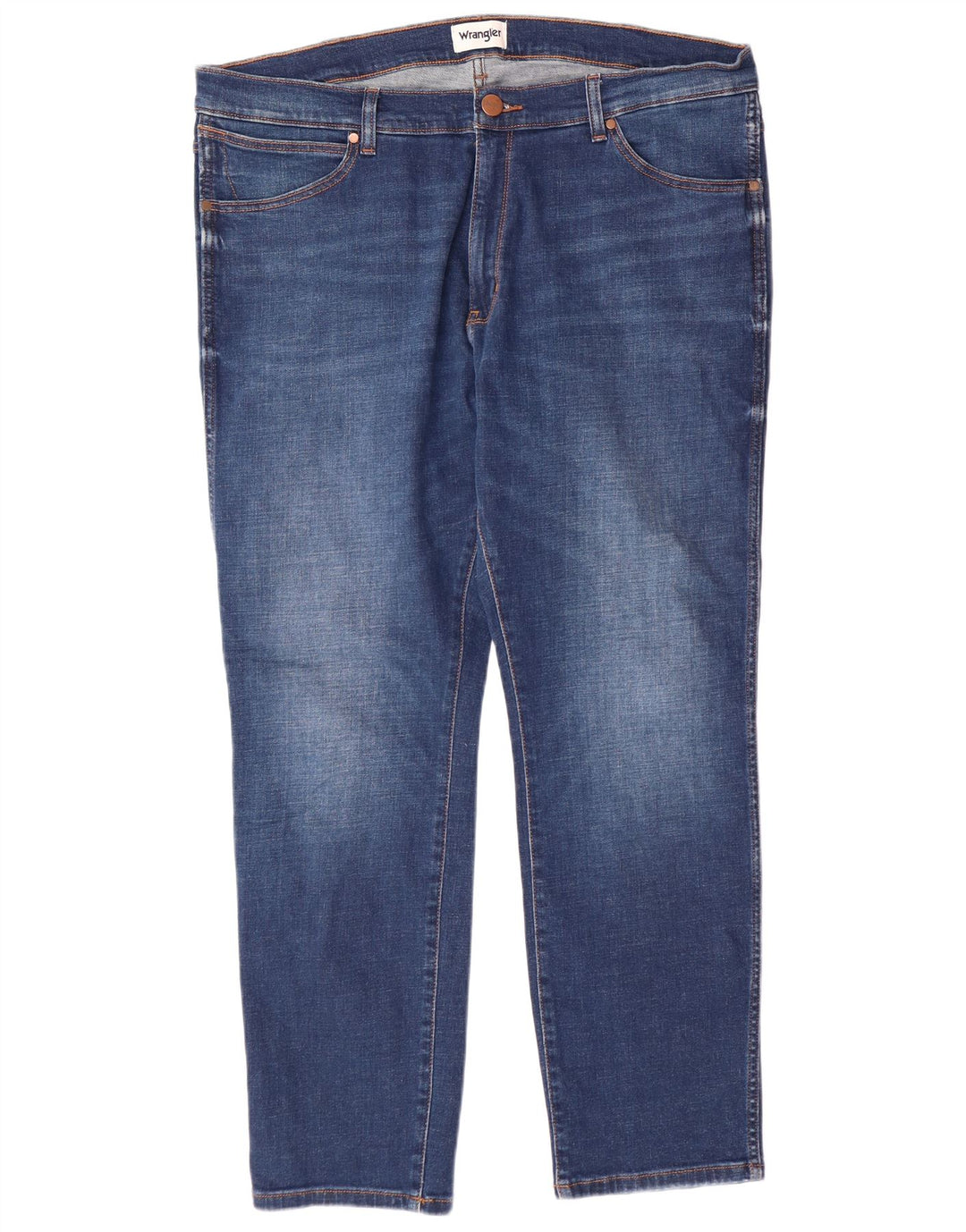 WRANGLER Męskie jeansy Larston Slim Tapered W38 L32 Niebieskie bawełniane