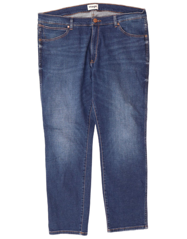 WRANGLER Męskie jeansy Larston Slim Tapered W38 L32 Niebieskie bawełniane