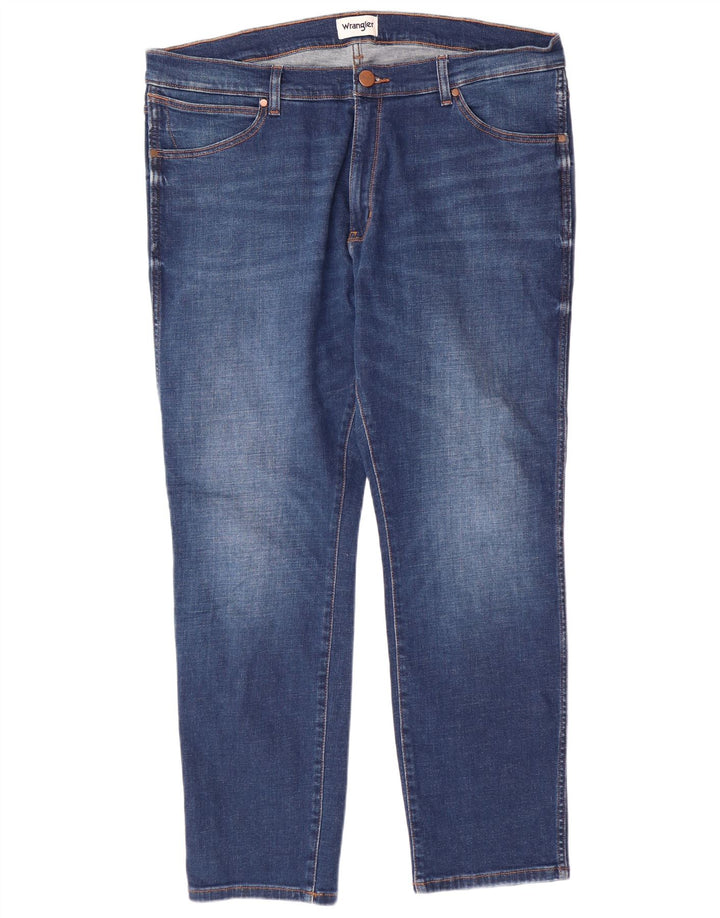 WRANGLER Męskie jeansy Larston Slim Tapered W38 L32 Niebieskie bawełniane