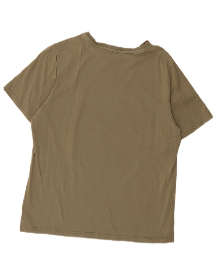 Męski T-shirt z grafiką PUMA, duży, khaki