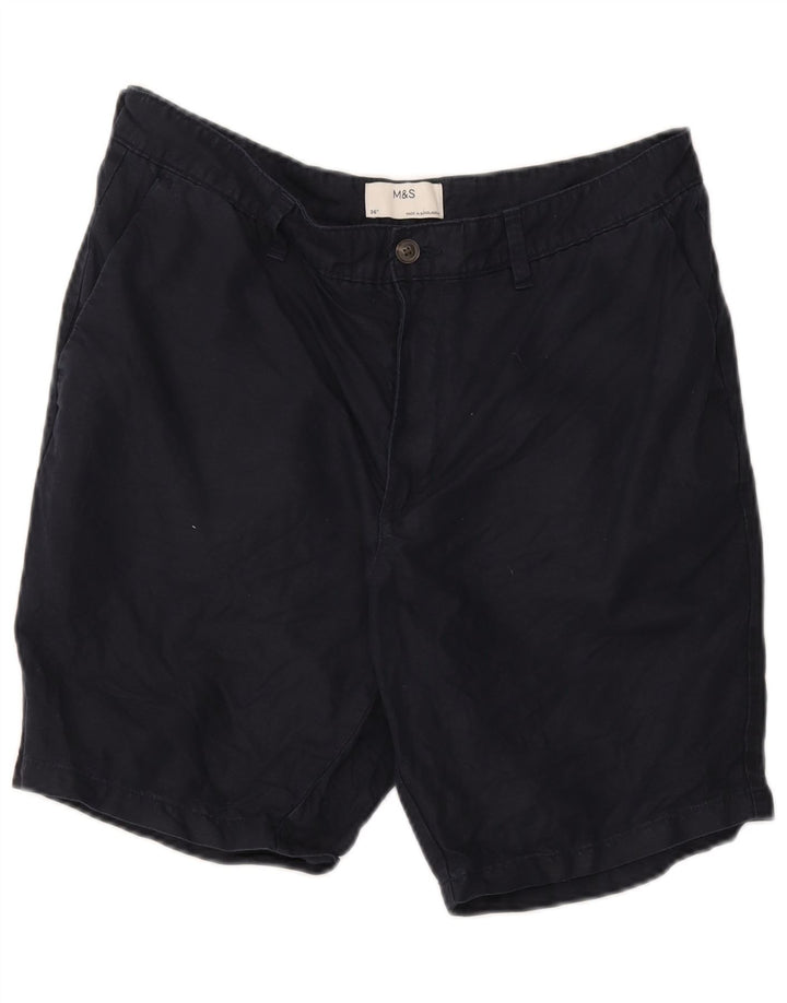 Marks & Spencer Męskie spodenki Chino W36, duże, granatowe, bawełniane
