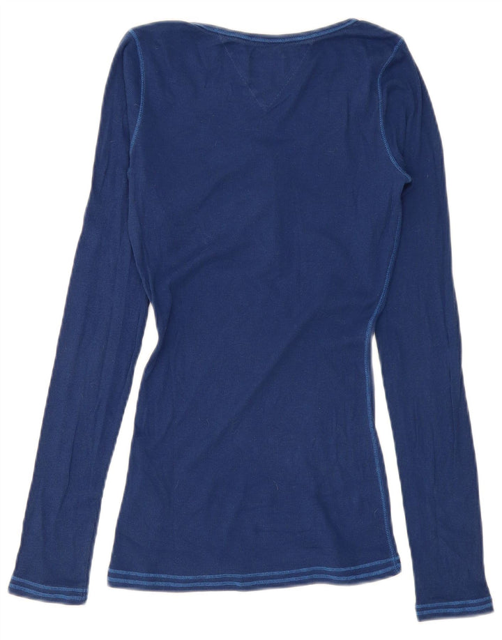 Top damski Tommy Hilfiger z długim rękawem UK 12, średni granatowy