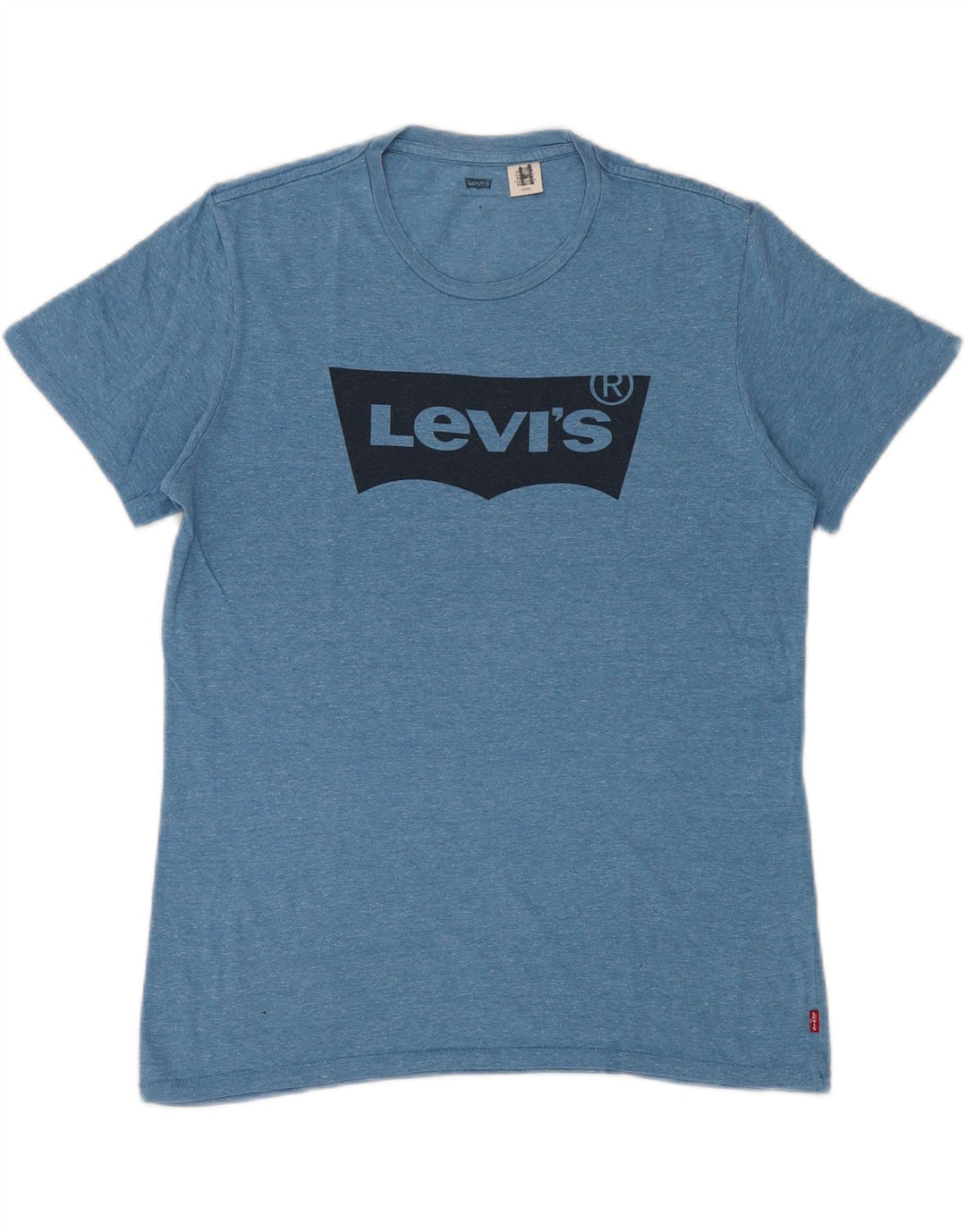 Męski T-shirt z grafiką Levi's, mały, niebieski nakrapiany
