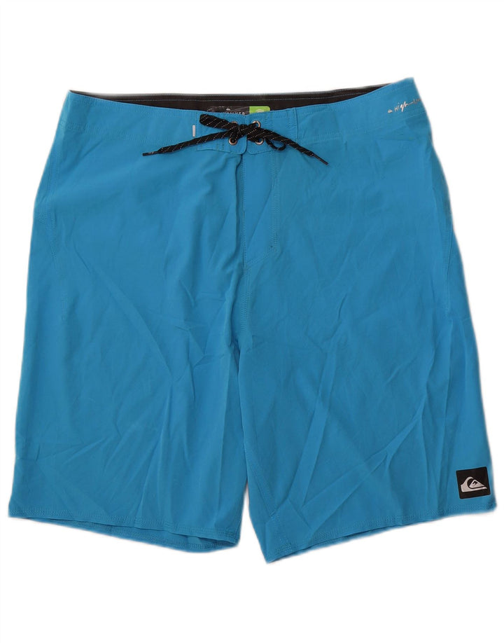 QUIKSILVER Mens Swimming Shorts Large  Blue Polyester