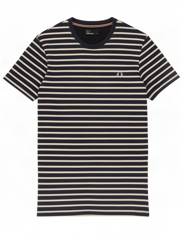 T-shirt męski Fred Perry, bawełniany, średni, granatowy w paski