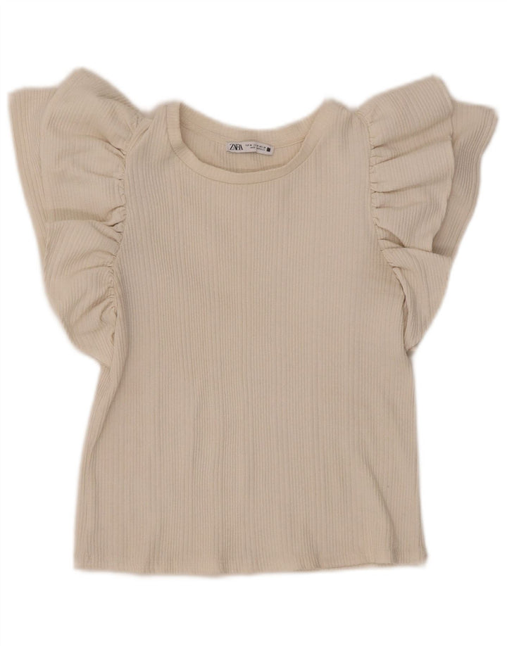 Bluzka damska Zara Top UK 12 Medium Off White