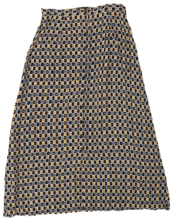 Monsoon Womens Petite Maxi Skirt UK 12 Medium W27 Multicoloured Geometric