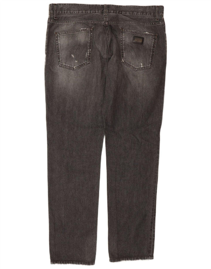 Damskie jeansy Dolce & Gabbana w trudnej sytuacji IT 50 XL W36 L32 Szare