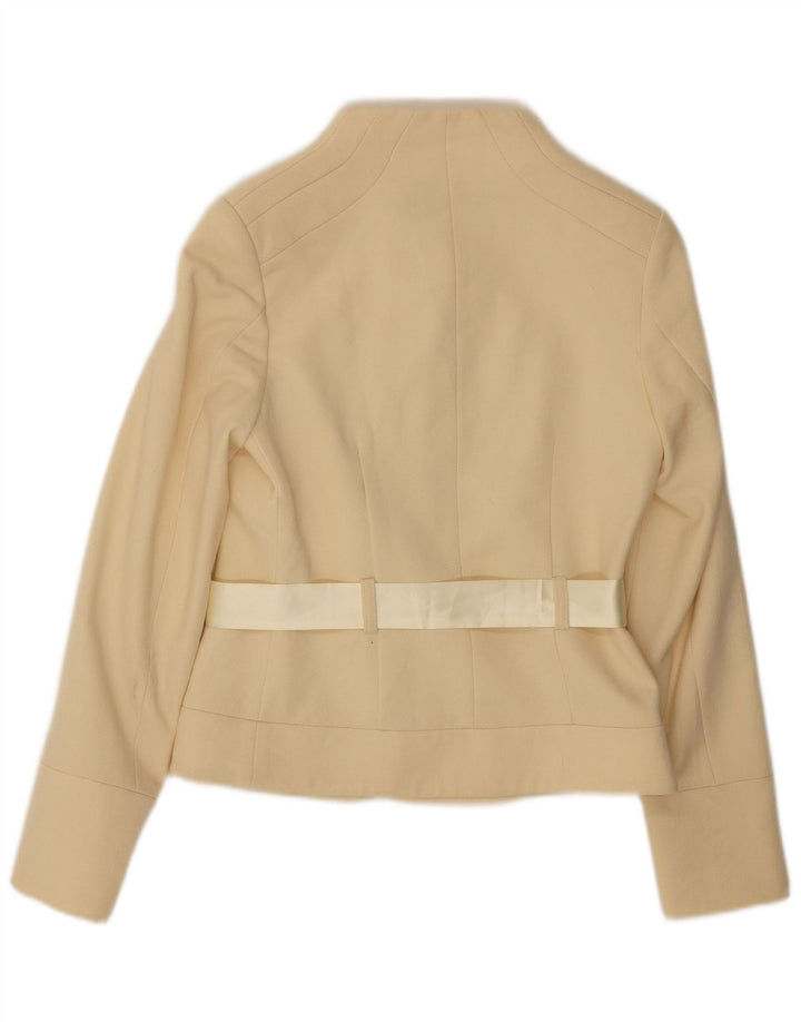 GUESS BY MARCIANO Womens Blazer Jacket EU 42 Large Off White Wool