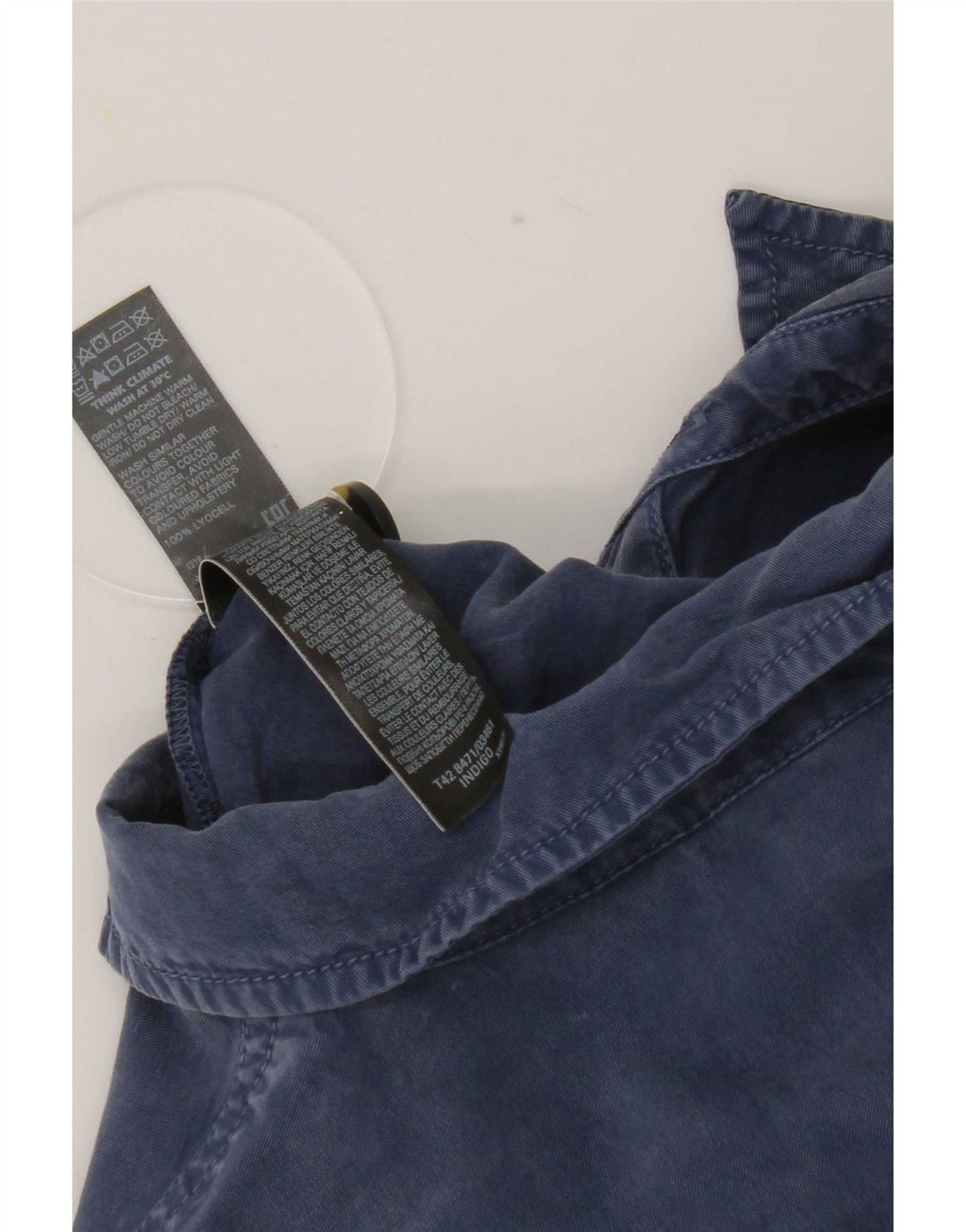 Marks & Spencer Damski kombinezon z długim rękawem UK 8 Small Blue Lyocell