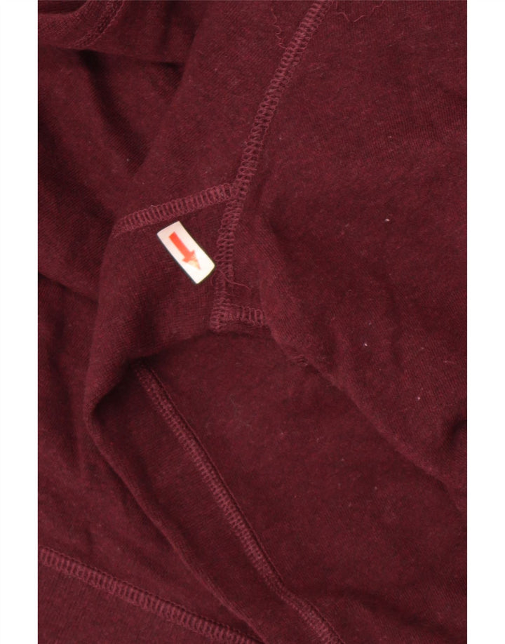 Marks & Spencer Męska bluza dresowa, mała, bordowa, bawełniana