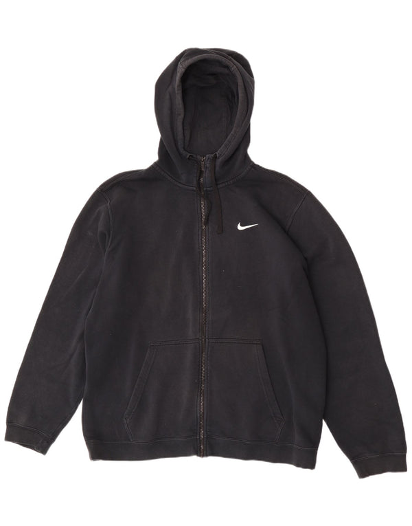 Męski sweter z kapturem i zamkiem błyskawicznym Nike XL, czarna bawełna