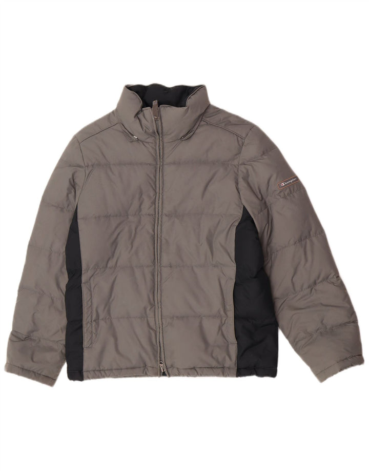Męska, oversize'owa wyściełana kurtka Champion UK 10 Small Grey Colorblock