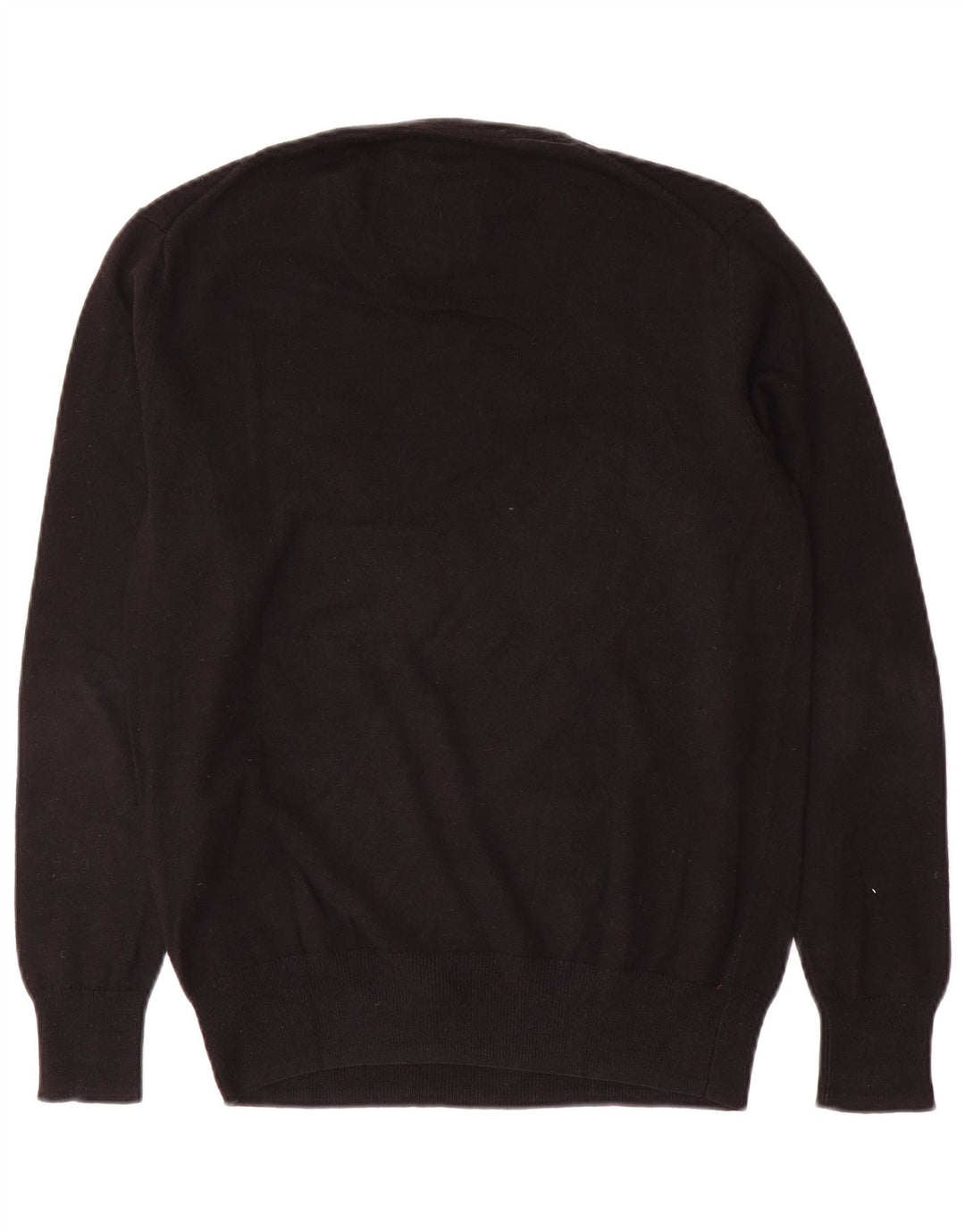 Męski sweter Superdry z dekoltem w kształcie litery V, średniej wielkości, czarny, bawełniany
