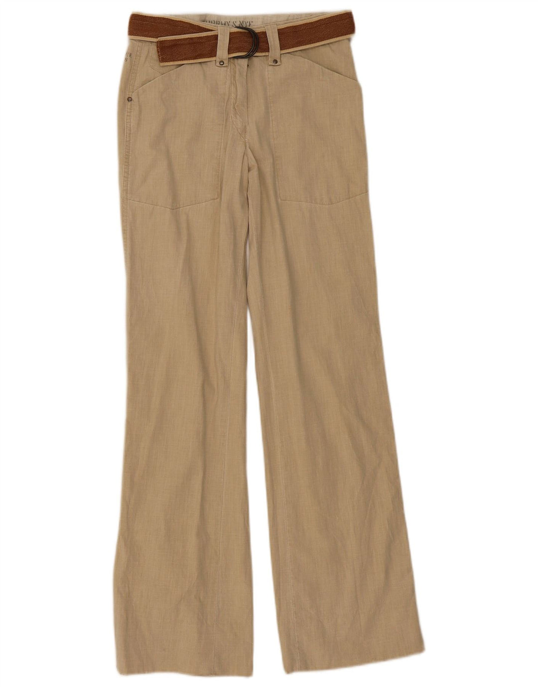 Spodnie damskie Murphy & Nye Bootcut W26 L31 Beżowa bawełna