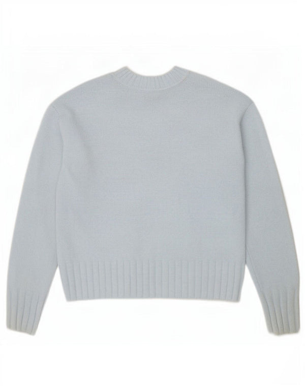 Marks & Spencer Damski sweter oversize z dekoltem w kształcie litery V, UK 6 XS, niebieski