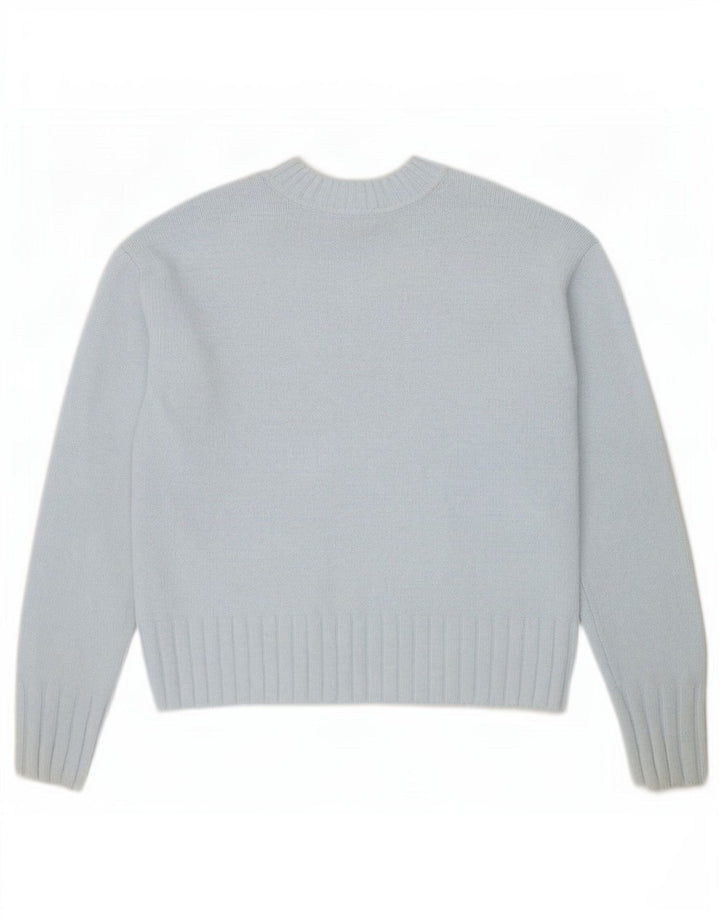 Marks & Spencer Damski sweter oversize z dekoltem w kształcie litery V, UK 6 XS, niebieski