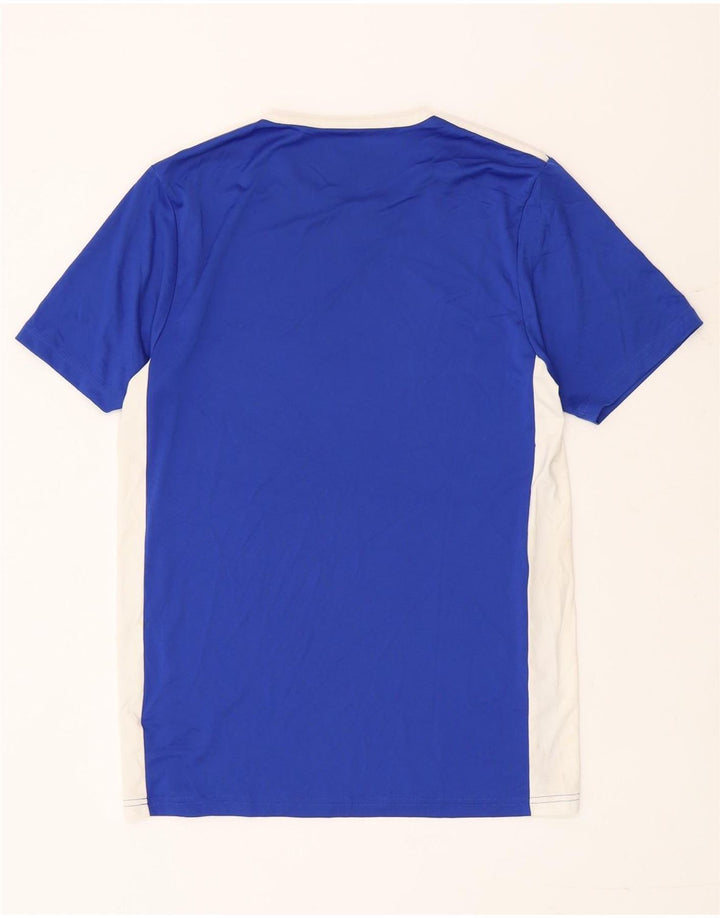 Adidas Męski T-shirt Aeroready Top Mały Niebieski Poliester z blokami kolorów