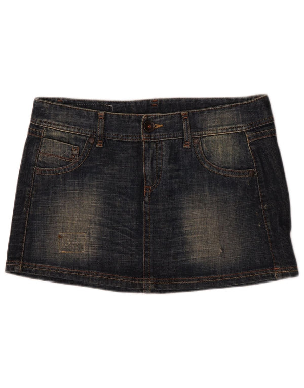 Spódnica mini jeansowa damska Benetton IT 44 Medium W32 Granatowa