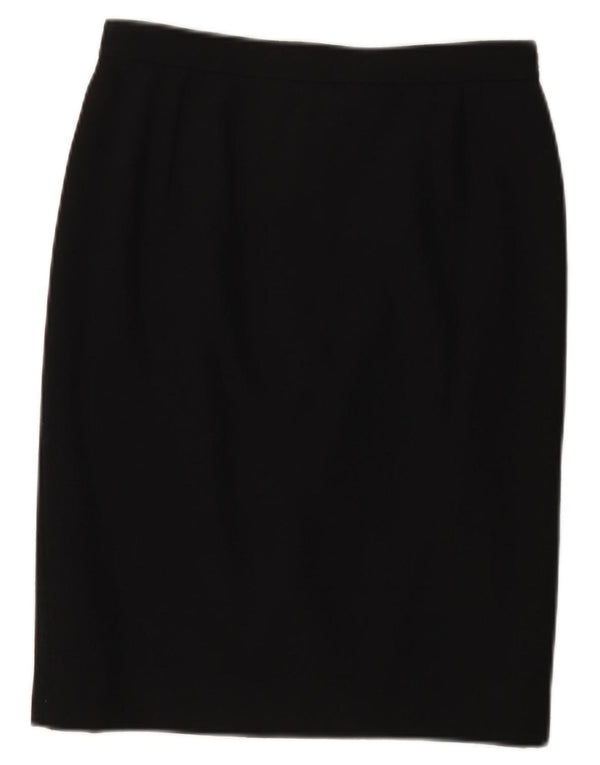 Prosta spódnica damska Valentino IT 44 Medium W28 Czarna wełna