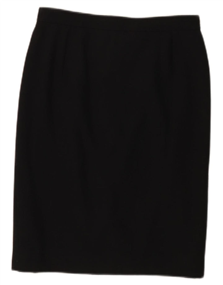 Prosta spódnica damska Valentino IT 44 Medium W28 Czarna wełna