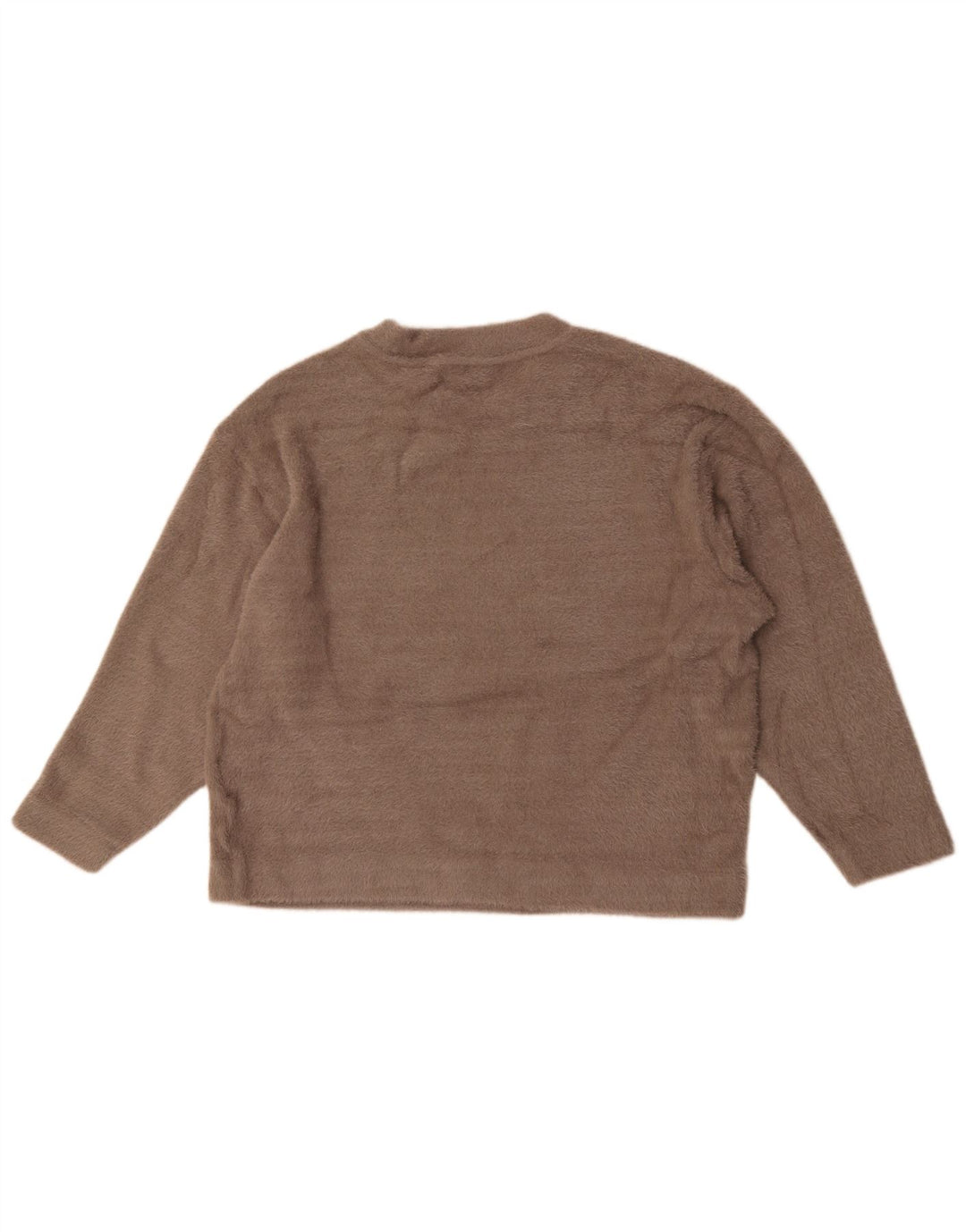 Marks & Spencer Damski sweter oversize z okrągłym dekoltem, UK 16, duży, beżowy