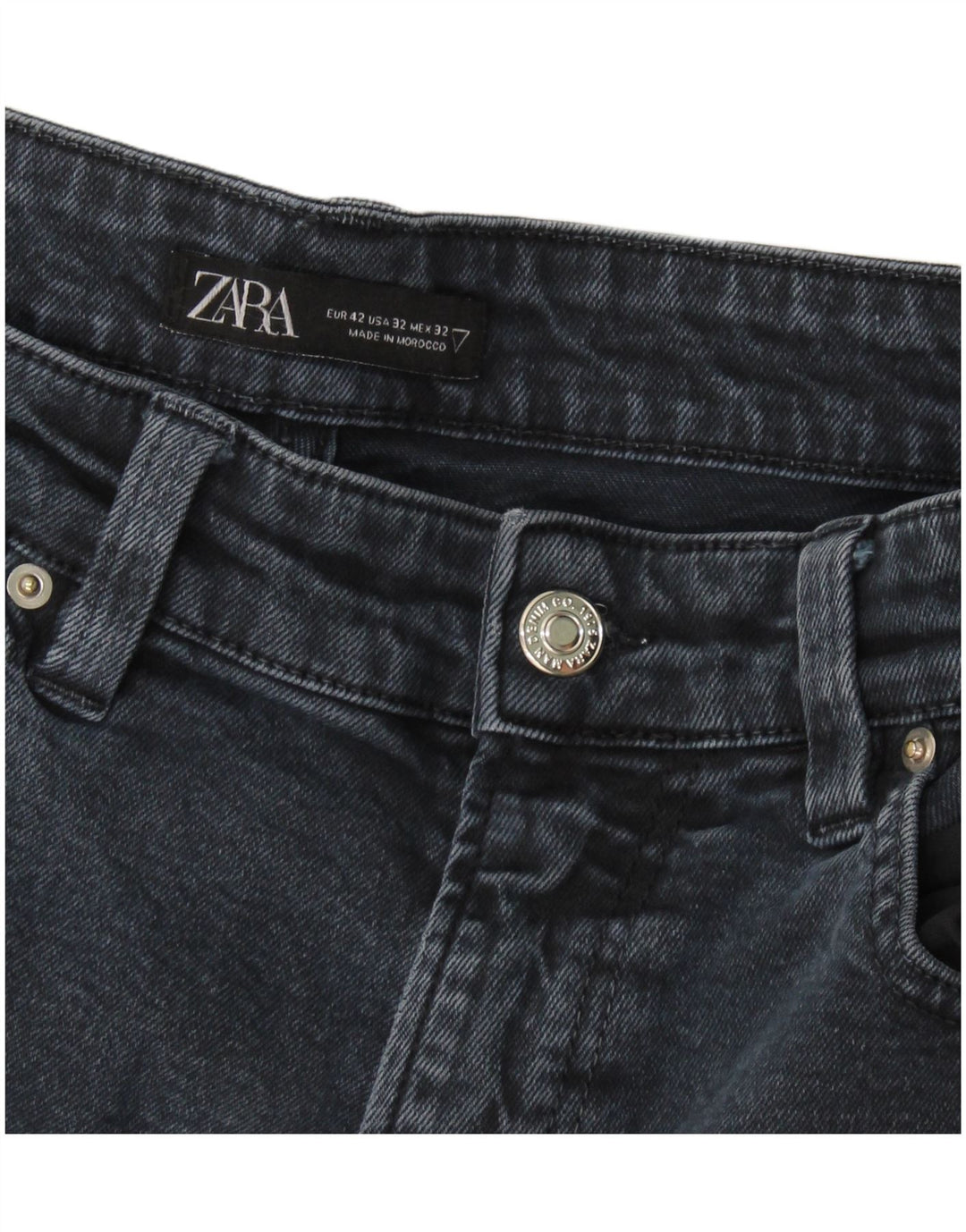 Jeansy męskie Zara Slim EU 42 Large W32 L29 Granatowe