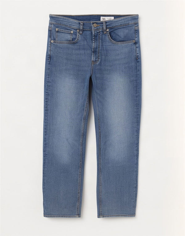Damskie proste dżinsy Zara EU 40 Medium W30 L27 Niebieskie