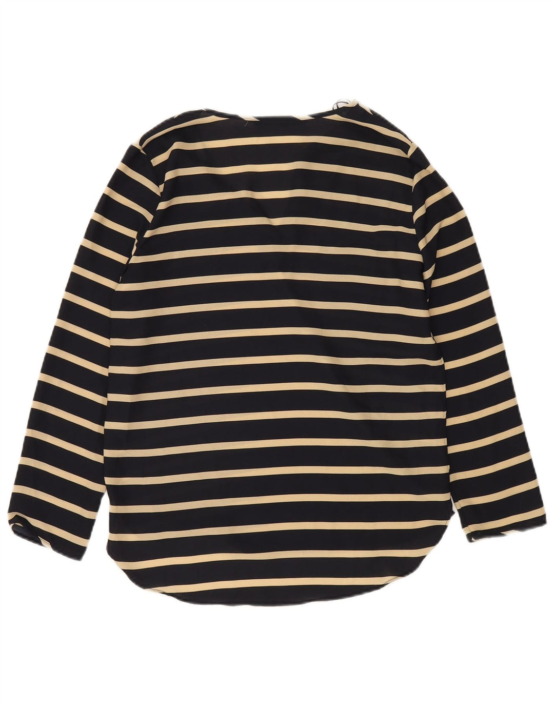 Damska bluzka z długim rękawem Zara Top UK 10 w małe granatowe paski