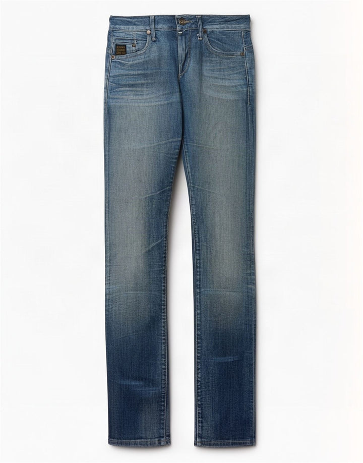 Damskie jeansy slim G-Star W26 L33 Niebieskie bawełniane