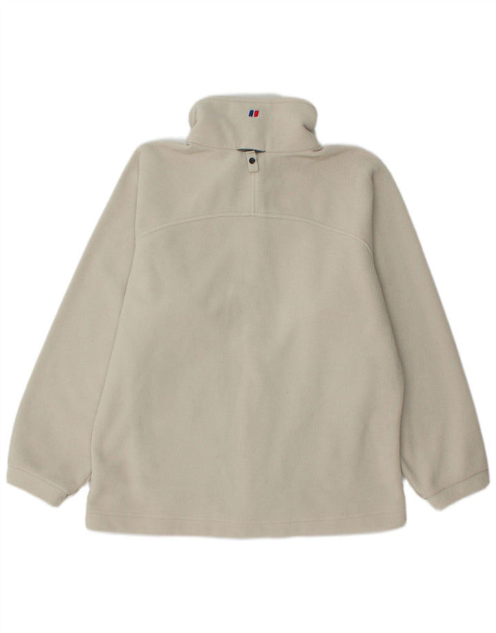 BERGHAUS Womens Fleece Jacket UK 14 Large White Polyester